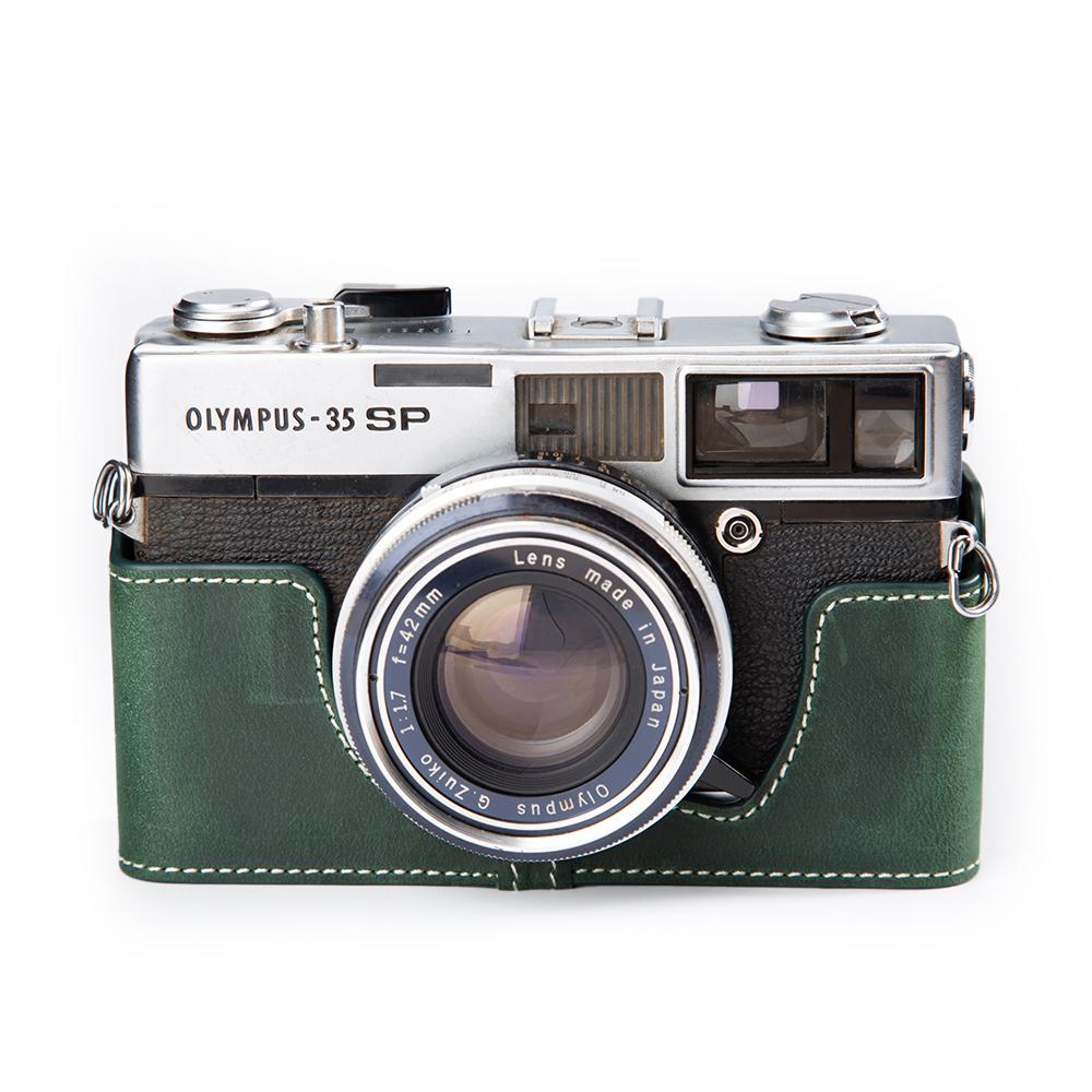 Leather Camera Half Case 35 SP Bag Leather Camera Bag For Olympus 35 SP Case Genuine Protective Case Photography Accessories