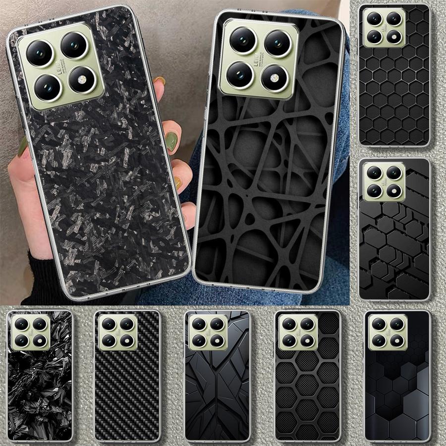 Forged Carbon Pattern Phone Case Cover for Xiaomi Redmi Note 15 14 13 12 11 Pro Plus 14S 12S 11S 11T 11E 10S 10 Customized Funda