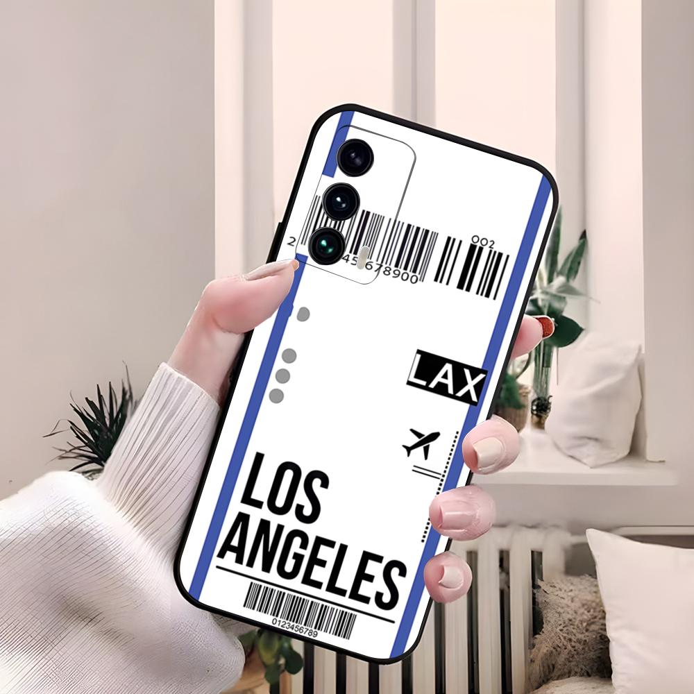 Plane Fight Ticket Phone Case For Samsung S26 S25 Edge S24 S23 S22 S21 Ultra Plus Fe A55 56 15 4G 5G Galaxy Silicon Cover