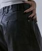 Teulimingbeodeu Front Yoke Leather Pants [ Brown ]
