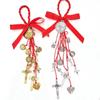 1Pcs/2Pcs Vintage Saint Benedict Medal Pendant Prayer Alloy Hanging Ornaments Blessing San Benito Medalla Cross
