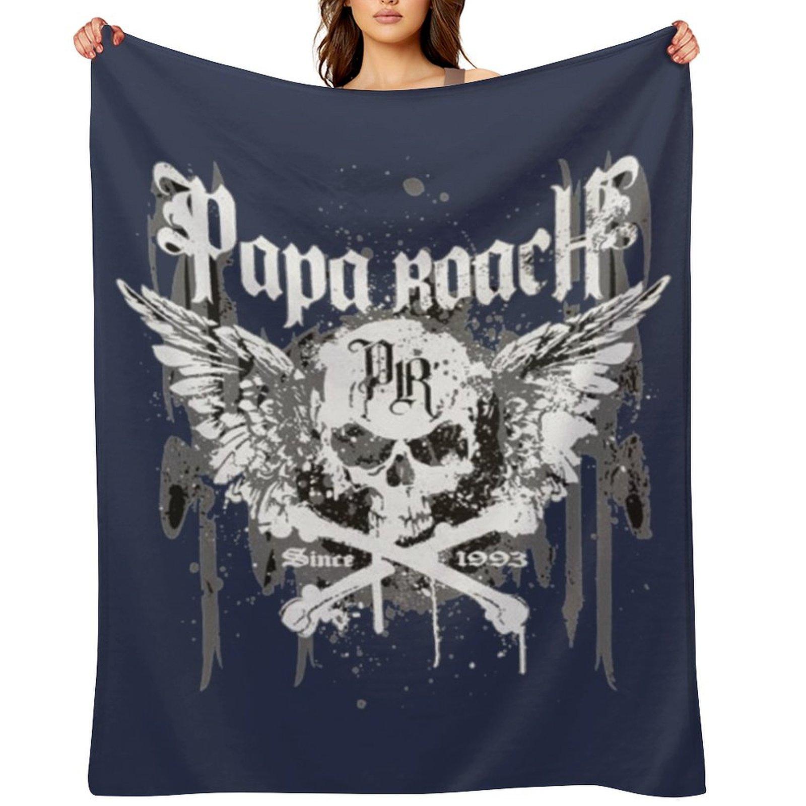 

papa roach band papa Throw Blanket warm winter cosplay anime Multi-Purpose Personalized Gift Blankets 30x40in