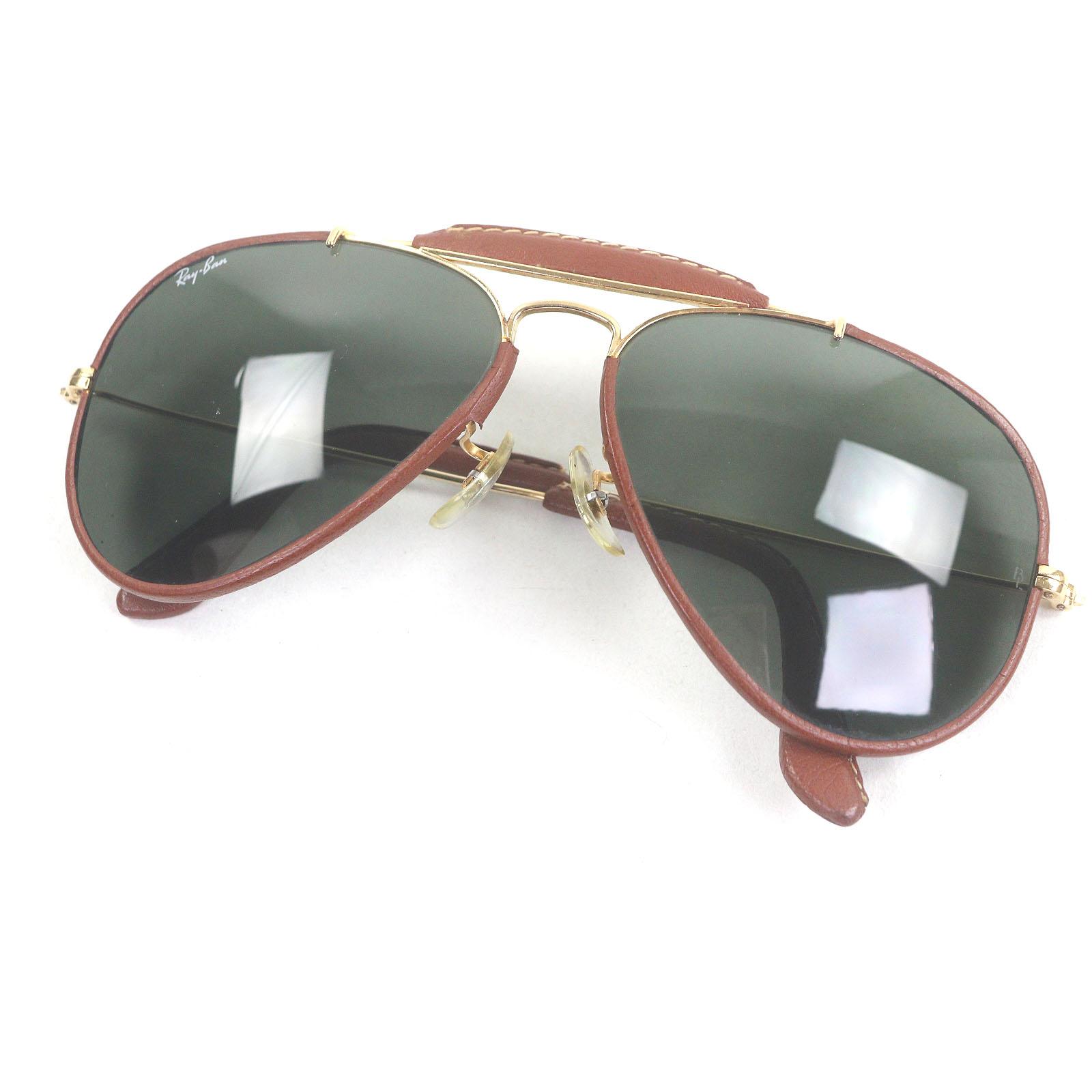

Дуже хороші сонцезахисні окуляри Ray-Ban Outdoors Man II Краплеподібні Коричневі Вживані