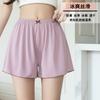 Women's High Waist Shorts Elastic Waist Safety Shorts Ice Silk Solid Color Loose Fit Breathable Anti Chafing Summer Plus Size Bottoms