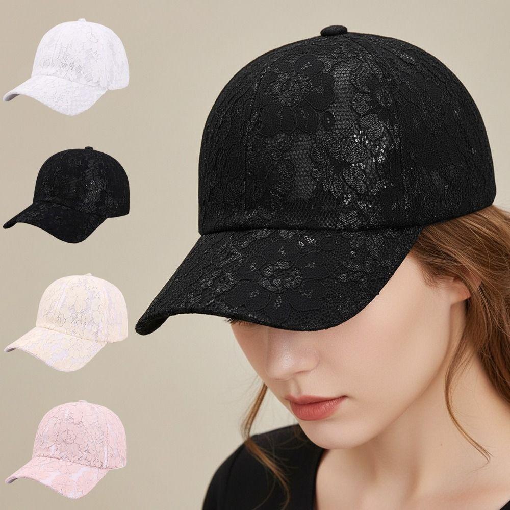 Adjustable Mesh Baseball Hat Breathable Streetwear Hat Fashion Outdoor Sun Hat  For Women