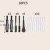 18PCS Universal Phone Charger Port Cleaner, Dustproof USB-C/Lightning Cleaning Brush Set Kit for iPhone SamsungCleaning Tools