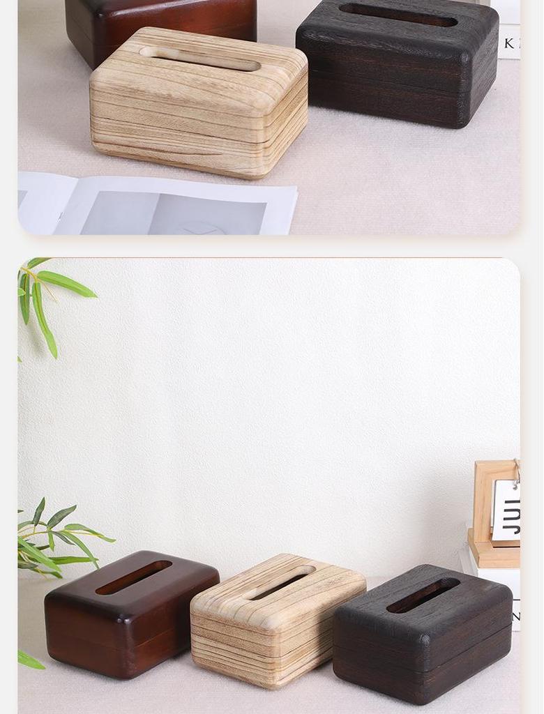 Wooden Tissue Box Holder: Eco-Friendly Design for Living Room, Coffee Table, or Office Desk