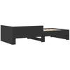 Bed Frame Black 75 X 190 Cm Particleboard