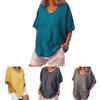 Blusa Estiva da Donna con Maniche Corte a Pipistrello Elegante Casual Larga per Ogni Occasione