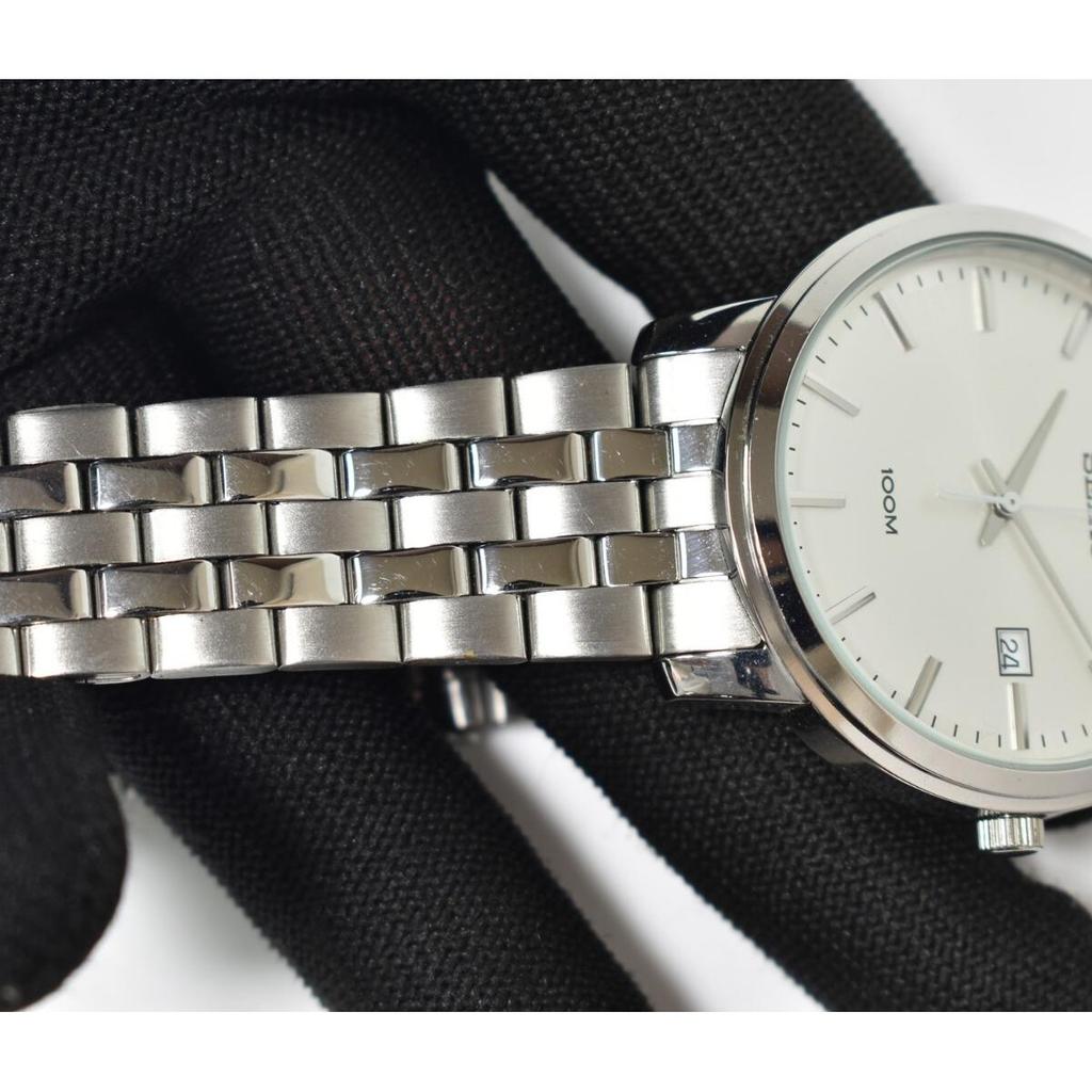 Used Used Item, Battery Replaced, Seiko SEIKO Men's Watch, Quartz, Silver Dial, Stainless Steel Band, Metal Band, Analog, Three-hand, 6N42-00N0