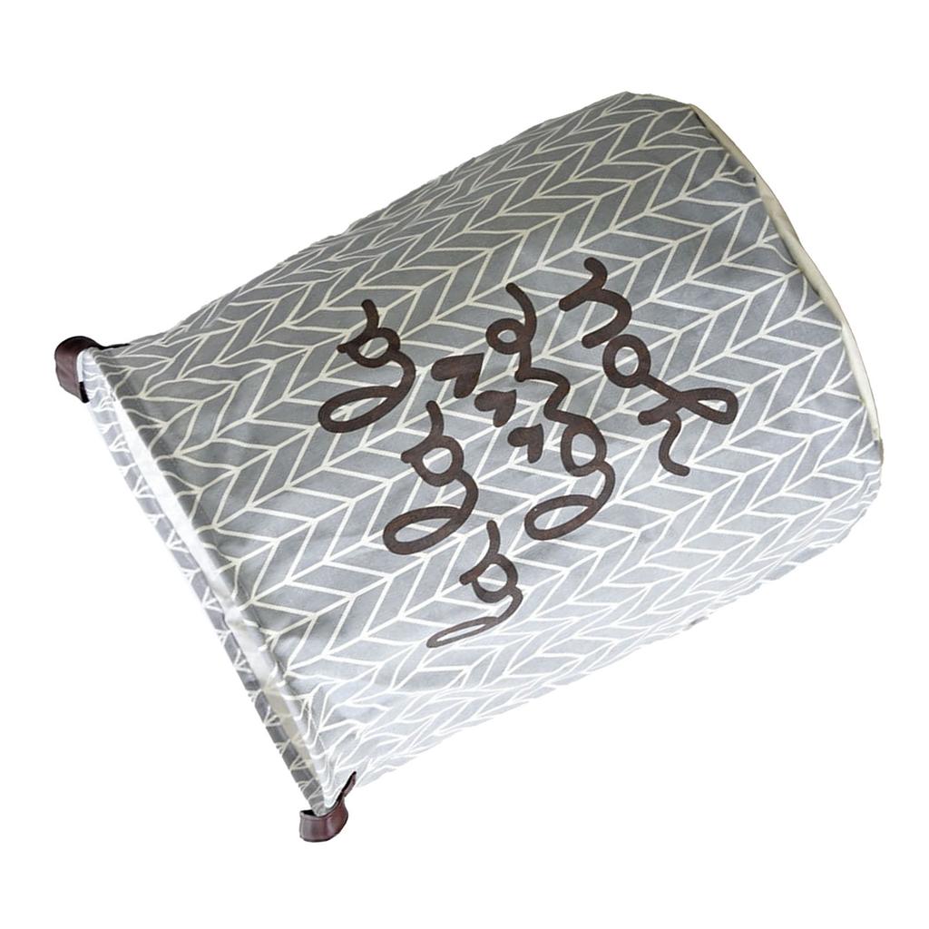 Laundry Basket Cotton Linen Foldable Round Dirty Clothes Storage Bag Folding Laundry Hamper for