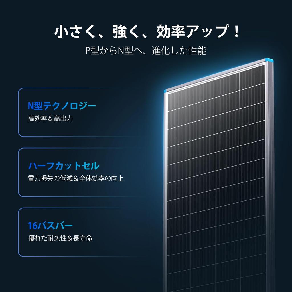 Renogy 200W 24V Solar High Efficiency with Equipped with 16BB Technology For Disaster Portable Power IP67 Enhanced Weather For Sleeping In and