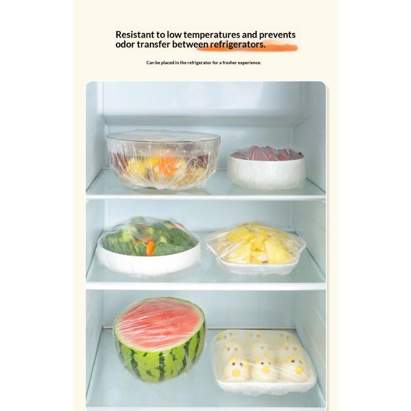 Disposable Preservation Film Cover Household Thickened PE Food Grade Self-Sealing Bowl Cover Cover Preservation Cover