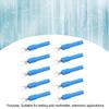 ZK30 10pcs 4mm Fork Spade Wire Connectors U Type Electrical Crimp Terminal for Testing MultimeterBlue