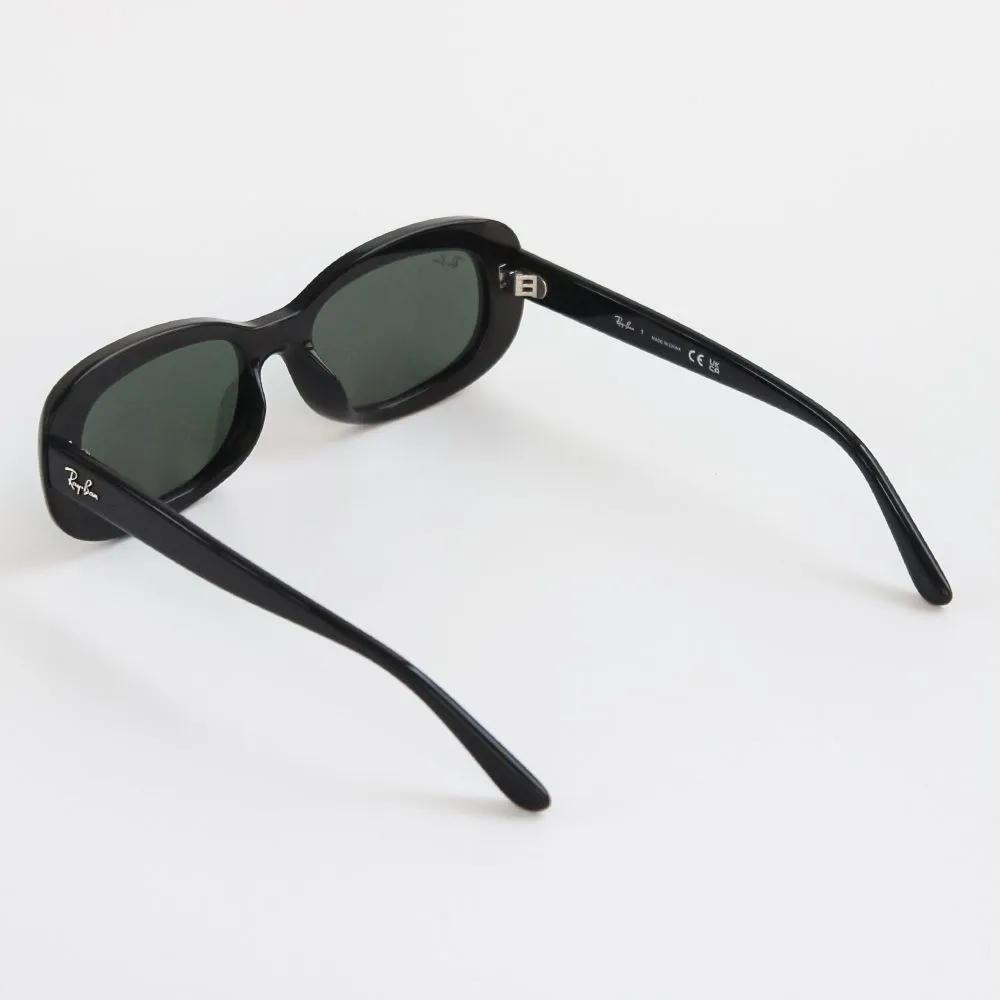 RB2221F Black-Green 901/31 Square Oval Horn-rimmed Ray-Ban Sunglasses