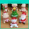 Exquisite Resin Christmas Decoration Santa Claus Elk Animal Winter Gift
