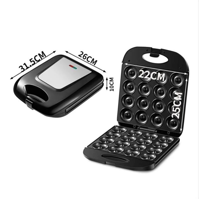 Donut Maker 110v Kuchen Frühstück Maker Große 16 Loch Brot Maker