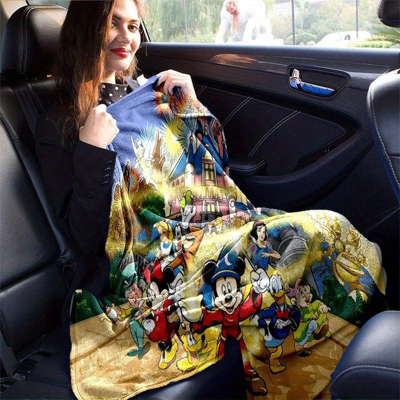 Mickey and Minnie Cartoon Blanket: Adorable, Warm, and Perfect for Home Decoration Living Room, Travel, and All Seasons