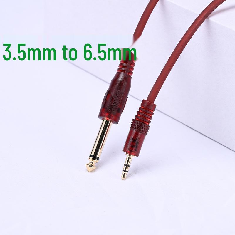 3.5 To 6.5mm Audio Cable: Guitar Mixer, 6.35mm Mono, Antifreeze, Pure Copper, Lossless for Computer/Phone Connection.