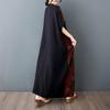 Dimanaf New Women 2025 Plus Size Summer Long Casual Dress Loose Linen Vintage Basic Maxi Dress 9839