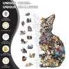 Wacocetoy Cross-Border Popular Cat Puzzle With Frame Wooden Special-Shaped Splicing Toy Ornament Diy Handmade Puzzle