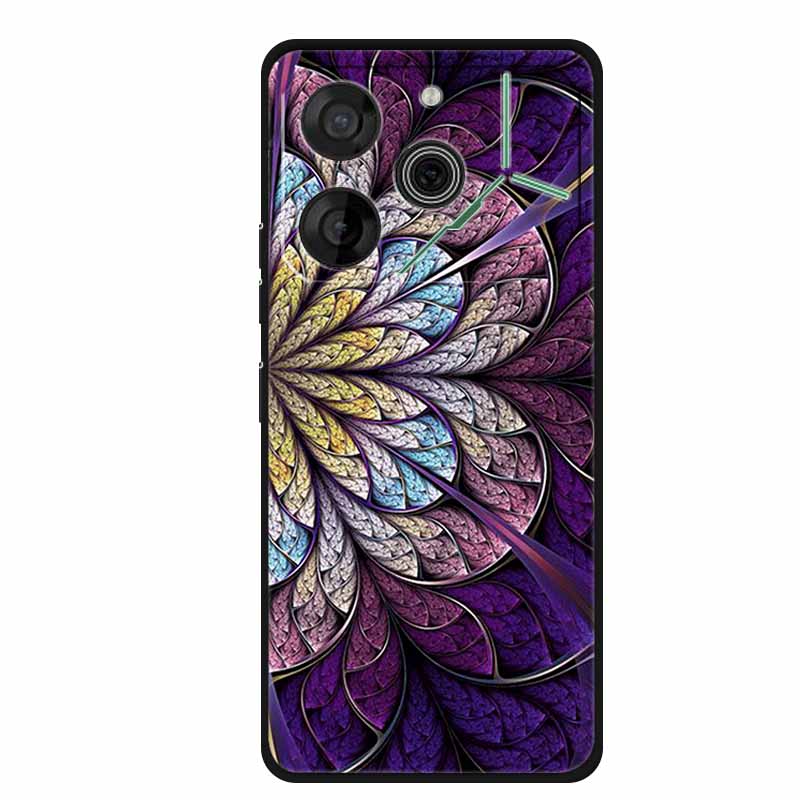 For Tecno Pova 6 Case Luxury TPU Soft Silicone Phone Cases Back Cover for Tecno Pova6 2024 6.78" Shockproof Love New Cute Coque