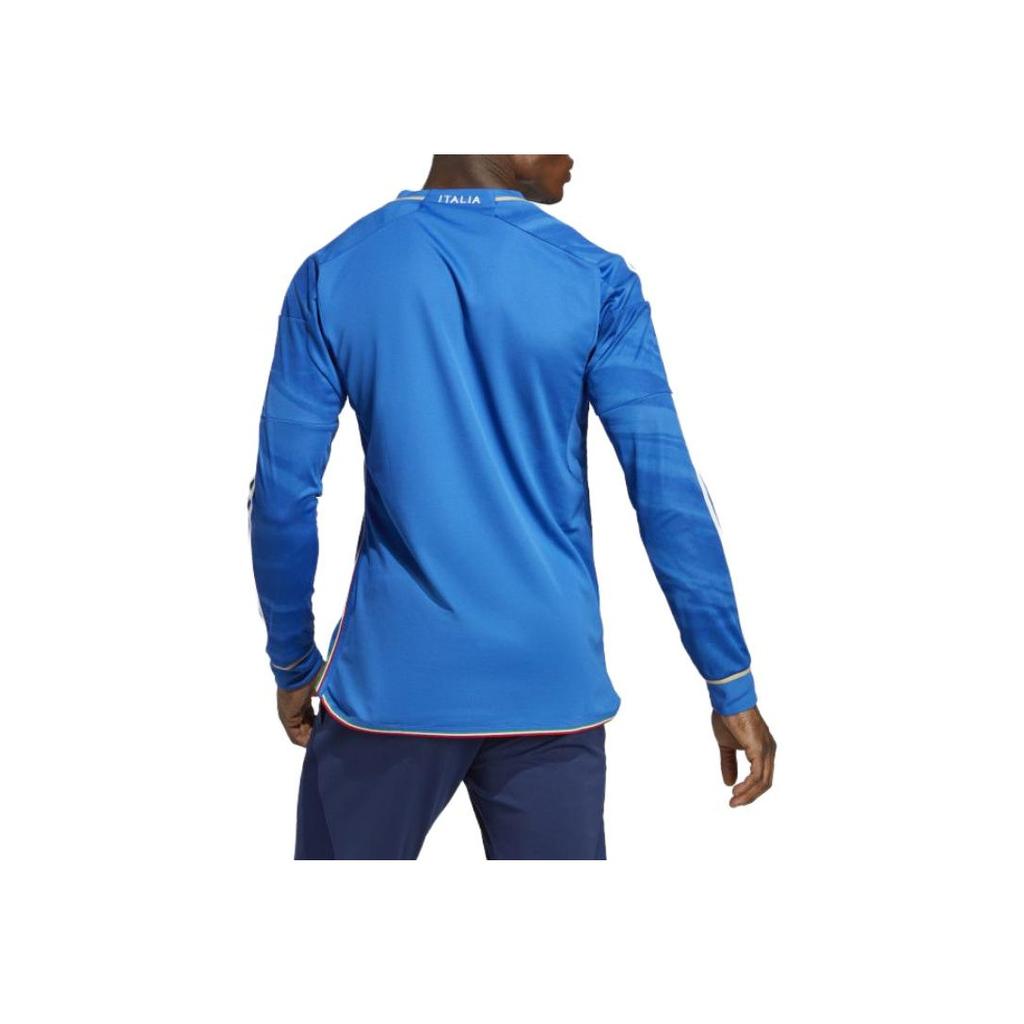 adidas Maglia Manica Lunga Casa Italia 2023 Blu Uomo Streetwear HS9893