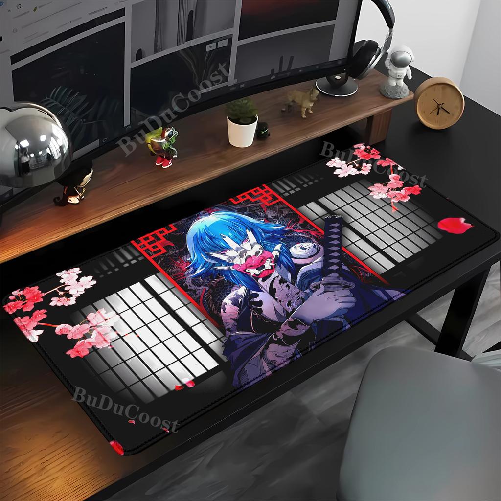 Japan Samurai Warrior Teclado Mouse Pad Gamer Computer Offices Accessories Keyboard Table Mousepad Company Gaming Laptop Deskmat
