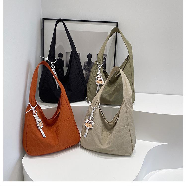 Korean Style Canvas Tote Bag Fashion Simple Large Capacity Shoulder Bag for Women KTB