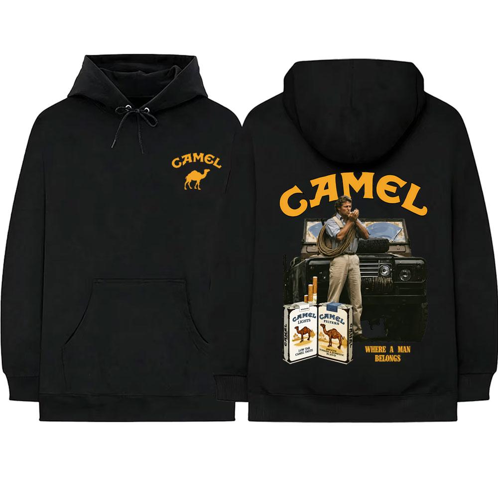 Camel Motocycle Car Hoodie Unisex Classic Oversized Pullover Hoodies Casual Sweatshirt Male Fashion Vintage Streetwear