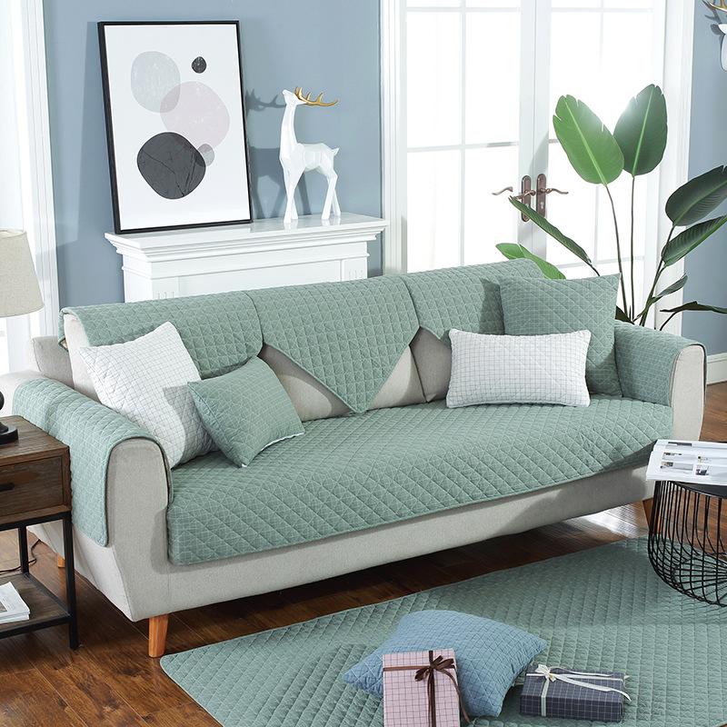 Baumwolle Sofa Abdeckung Handtuch Schonbezug Nordic Plaid Sofa Nicht-Slip Couch Abdeckung Ecke Handtuch Sofa Matten Für Wohnzimmer 1 stück