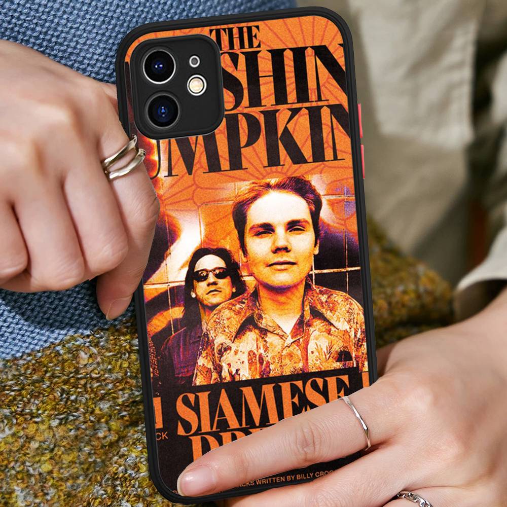 The Smashing Pumpkins Band Rock For IPhone 11 12 13 14 15 16 Pro Max Plus X XS MAX Shockproof Matte Back Cover
