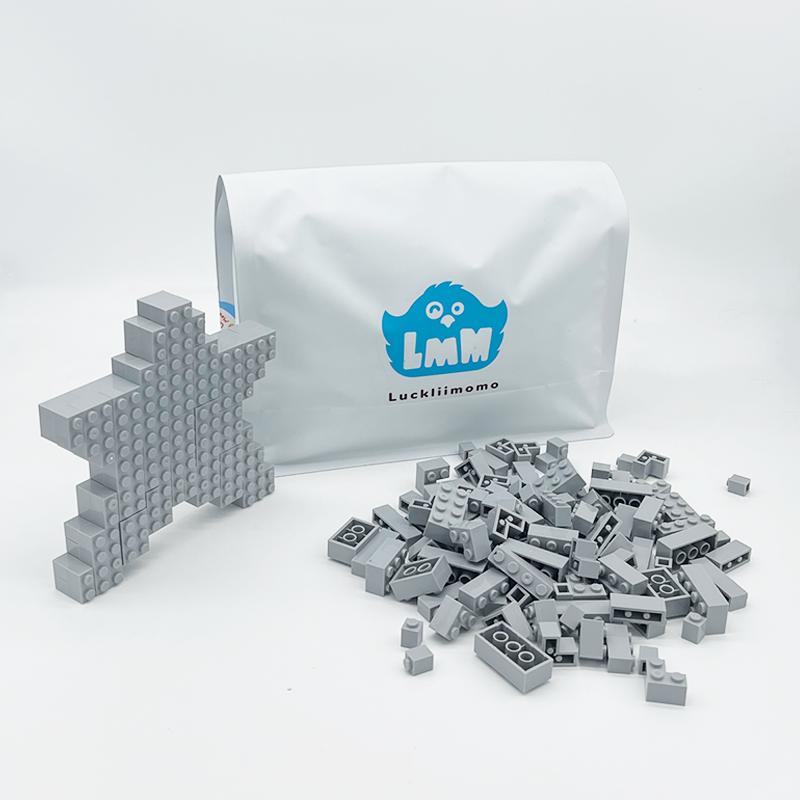 

600-1200 Pieces Building Blocks Basic Bulk Classic Building Bricks MOC DIY Toy Compatible with Majoy Brands 600pcs сірий колір