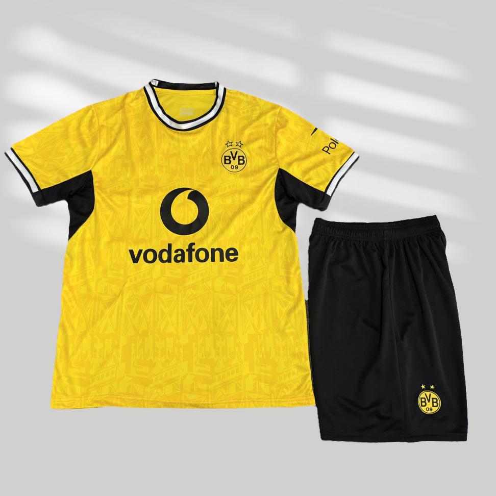 Dortmund Home Quick-Dry Football Kit: Men's & Kids' Jersey Set