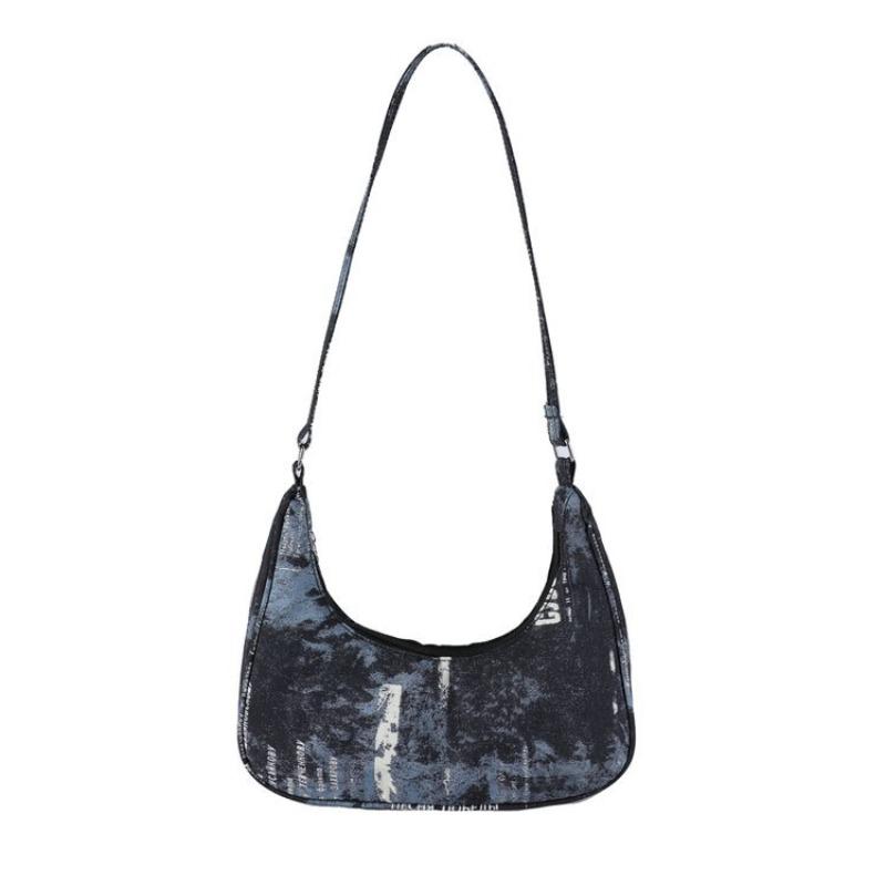 Niche Denim Casual Armpit Bag Women's New Popular Personalized Small Bag Fashion Shoulder Bag Tide