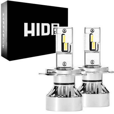 HID Shop H4 LED Scheinwerfer 49600cd Explosiv Weiß TÜV-konform 12V 24V 2 Stück 1 Set M-Serie Premium (Candela)