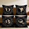 Luxury Twelve Constellation Cushion Cover Home & Car Multi-Scene Pillow Cover - Reversible, Soft & Durable for Daily Use
