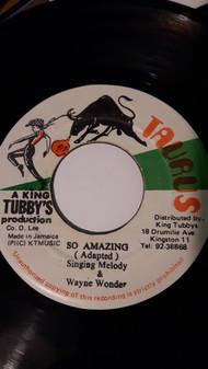 

7inch Record SINGING MELODY WAYNE WONDER So Amazing NONE Taurus Jamaica Reggae Ska Dub Used