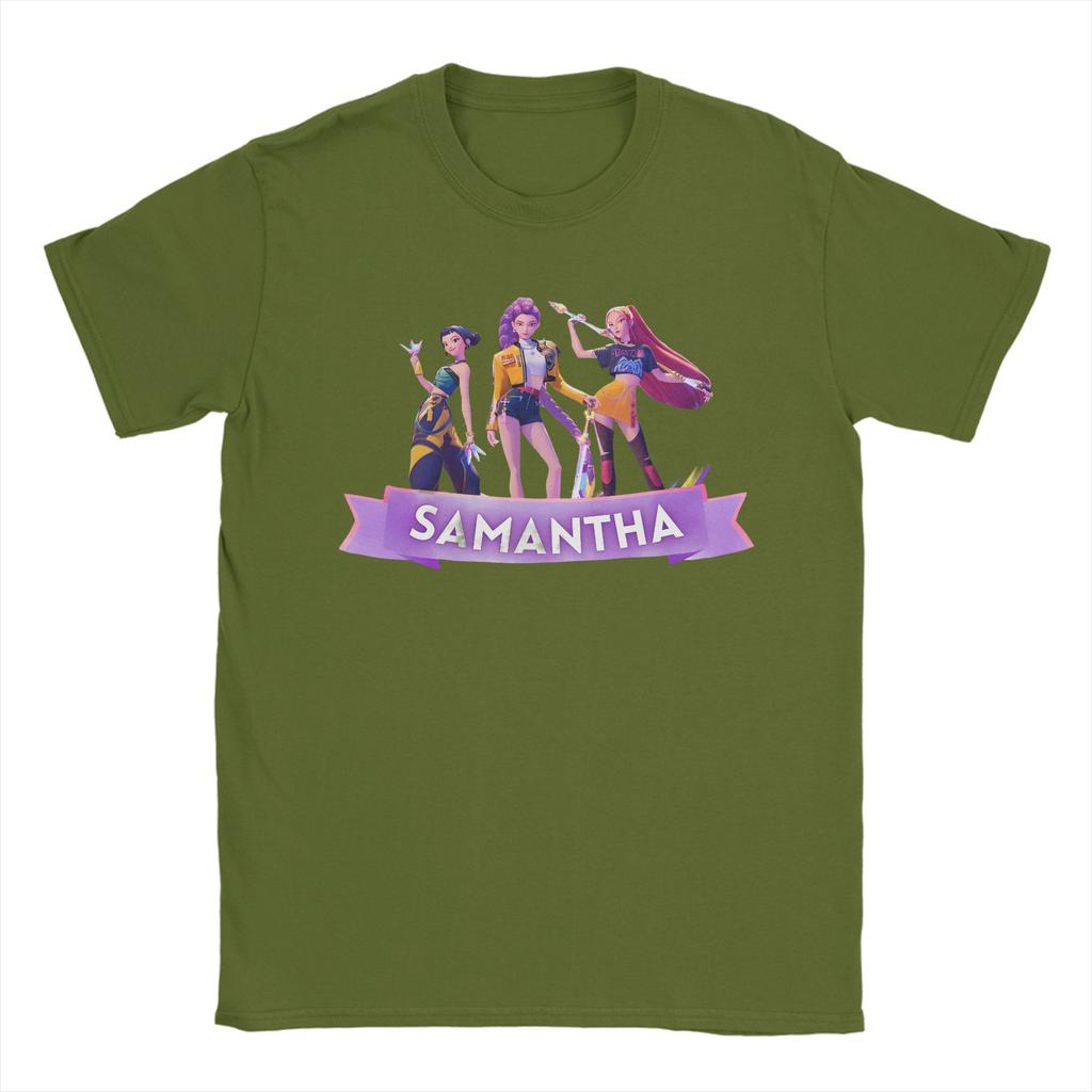 Rumi Zoey Mira Huntrix Girls KPop Demon Hunters Cotton T Shirt Men Summer Vintage T-Shirts Hip Hop Tee Shirt Oversize Clothing