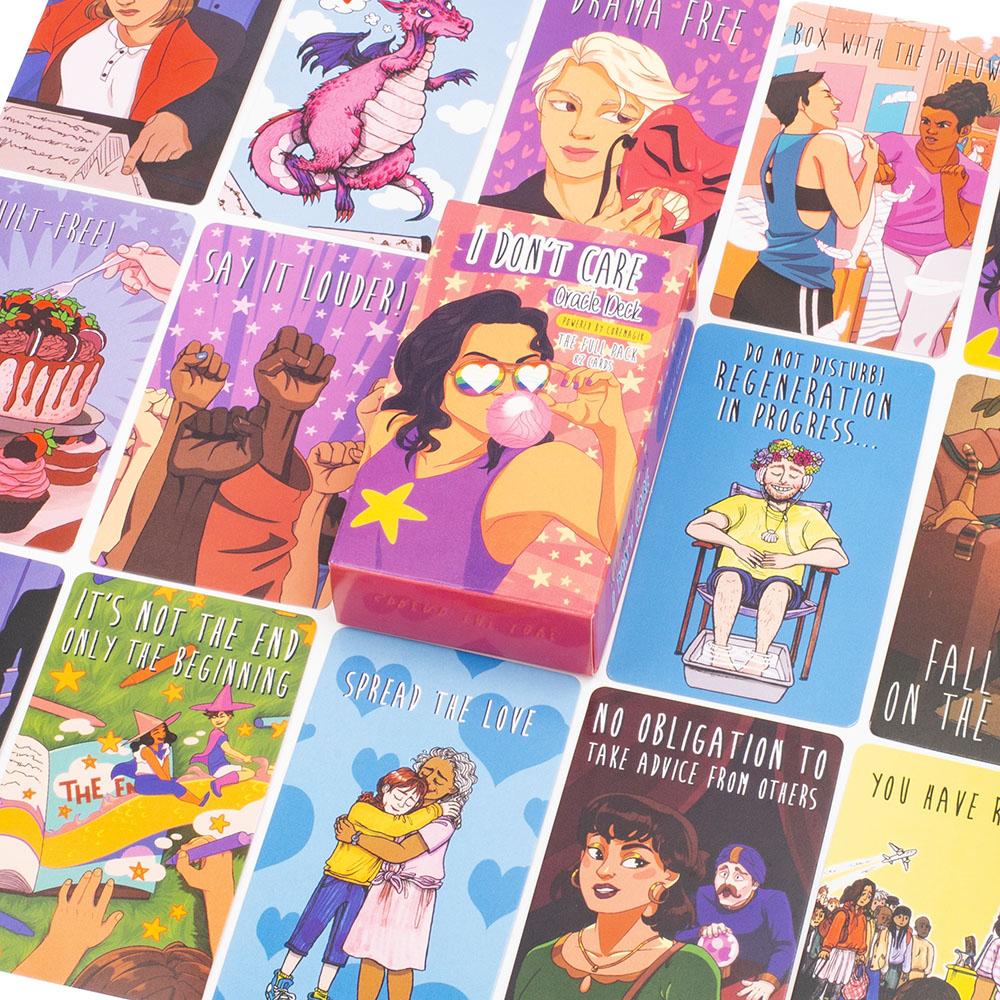 I DON'T CARE Oracle Deck 10.3*6CM Fortune Telling Divination Tarot Card