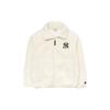 MLB Letter Logo Warm Sherpa Jacket Unisex jackets Ivory 3AJPF3016-50IVS