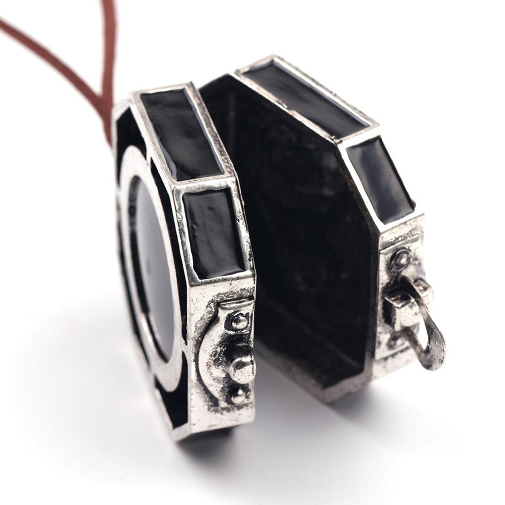 Compass Pendant Necklace/Keychain for Camping Hiking Waterproof Alloy Unisex Jewelry Fashion Accessory for Travel