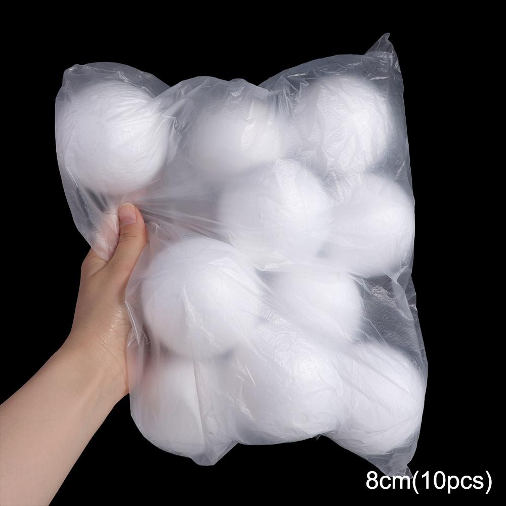 DIY Supplies Mini Foam Balls Polystyrene Round Christmas Balls White Christmas Ornaments Modelling