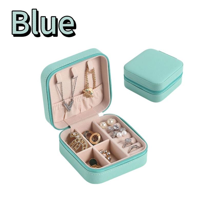 1/2/4pcs Mini Jewelry Storage Box Portable Home Travel Earrings Necklace Storage Case for Women Ring Organizer Display Case