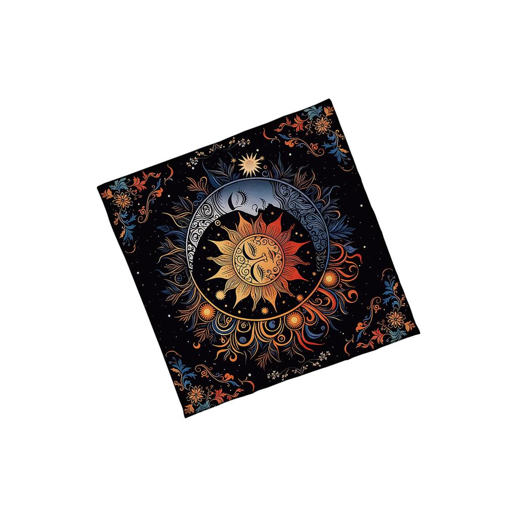 Sun Moon Pattern Astrology Tablecloth Tarots Divinations Tablecloth Altars Cloth Divinations Board Game Accessory
