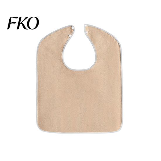 Adult Bibs with Snap Buttons Large Bib, Solid Color Waterproof Clothing Protector, Deep Crumb for Elderly Catcher Design, Adjustable Closure