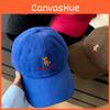 Chic Blue Bear Embroidered Baseball Hat For Women Ideal Spring Casual Fashion
