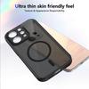 KEYSION Magnetic Phone Case for for VIVO V70 5G Soft Silicone+PC Matte Translucent Black Shockproof Back Cover for VIVO V70
