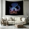 Hunter X Hunter Wall Tapestry Aesthetic Wall Hanging Printed Fabric Blanket Decorative Tapestries For Bedroom Living Room Home Decor