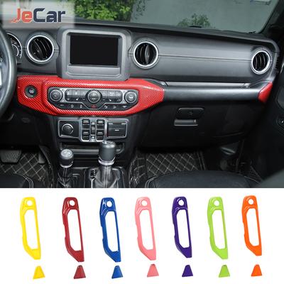 JeCar Center Control Air Conditioning Panel Decoration Sticker For Jeep Wrangler JL JT Gladiator 2018+ Car Interior